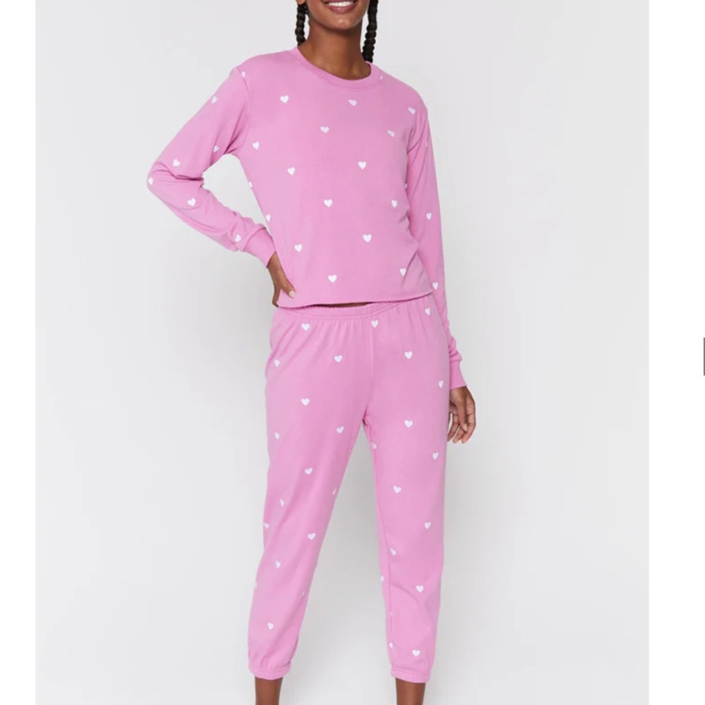 Spiritual Gangster Hearts Vintage Terry 2 piece Sweat Set